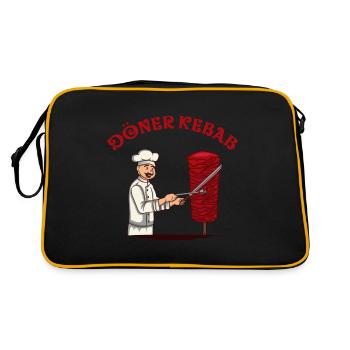 Doner Kebap Classic Cook avec Doner Kebab Rôtisserie Et - Sac Retro - noir/or - Dos