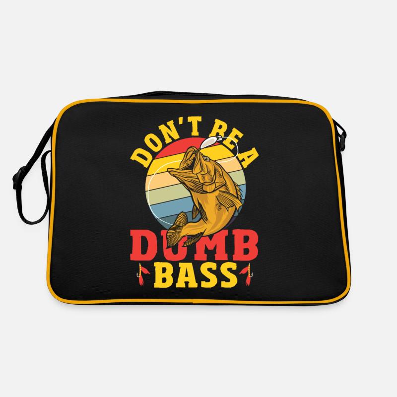 Ne soyez pas un achigan muet Pêche Chasse au poisson Sac Retro