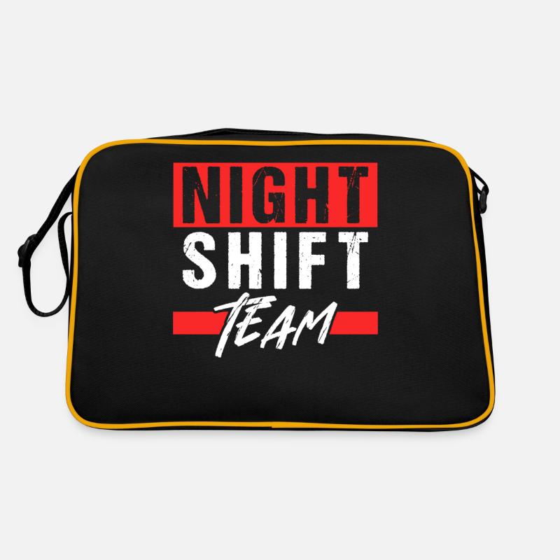 Night Shift Team Work Colleague Night Shift Retro Bag