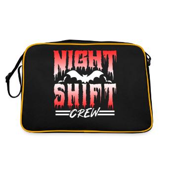 Équipe Collègue de nuit Travail de nuit - Sac Retro - noir/or - Dos