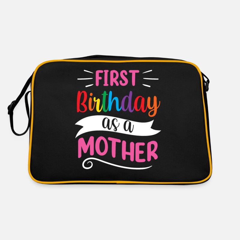 Es Ist Mein Erster Geburtstag Als Mutter Mama Mami Retro Tasche