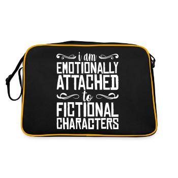 I Am Emotionally Attached To Fictional Characters - Retro Bag - black/gold - Back