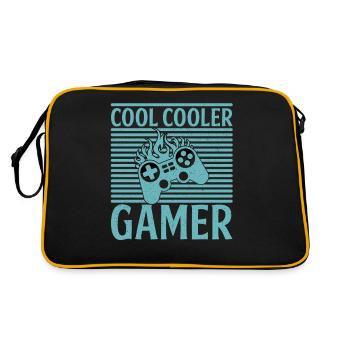 Gaming Gamer Zocken Computer Nerd - Retro Bag - black/gold - Back