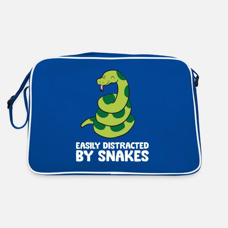 Easily Distracted By Snakes Retro Bag