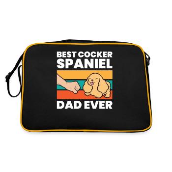 Meilleur cocker épagneul papa de tous les temps - Sac Retro - noir/or - Dos
