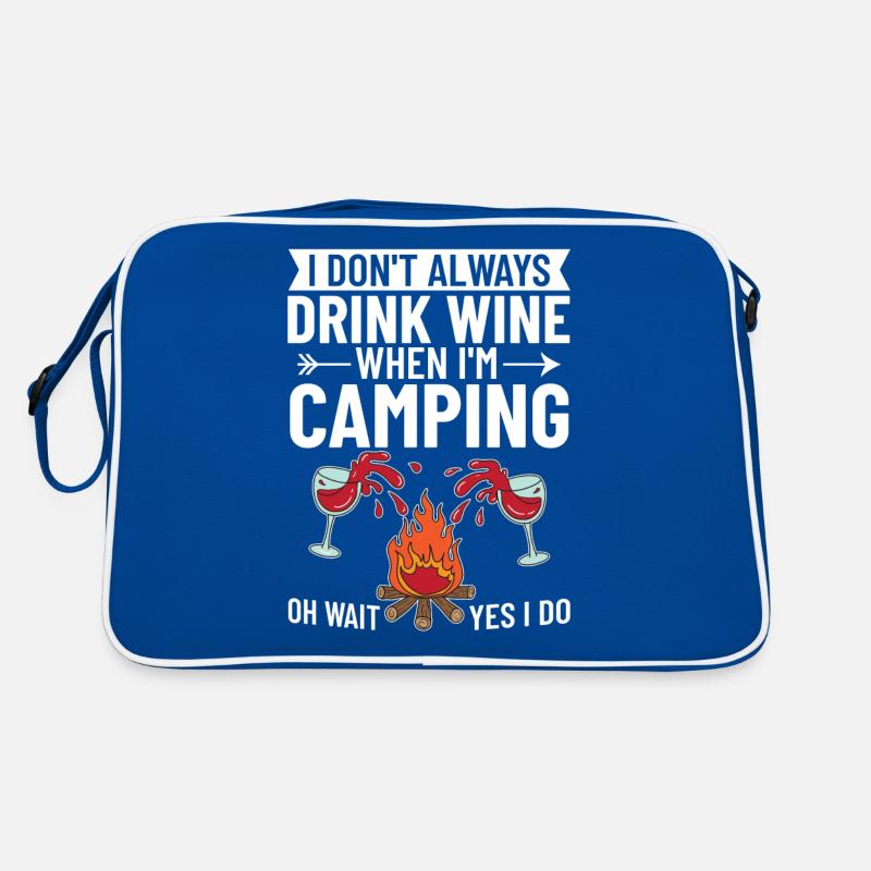 Camping Wein Trinker Anfänger Camper Wandern Retro Tasche