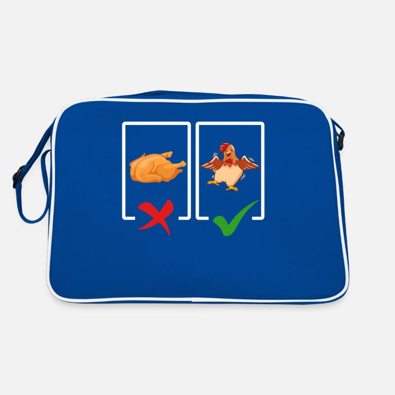 Cadeau végétarien drôle Sac Retro