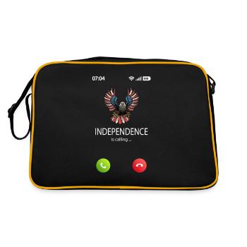4th July Independence Day Independence is calling - Retro Bag - black/gold - Back