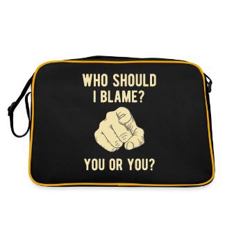 Votre culpabilité Dicton drôle - Sac Retro - noir/or - Dos