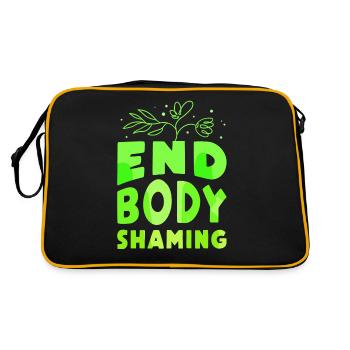 Body Shaming Cesser de fumer Ennui Bodyshaming Stop - Sac Retro - noir/or - Dos