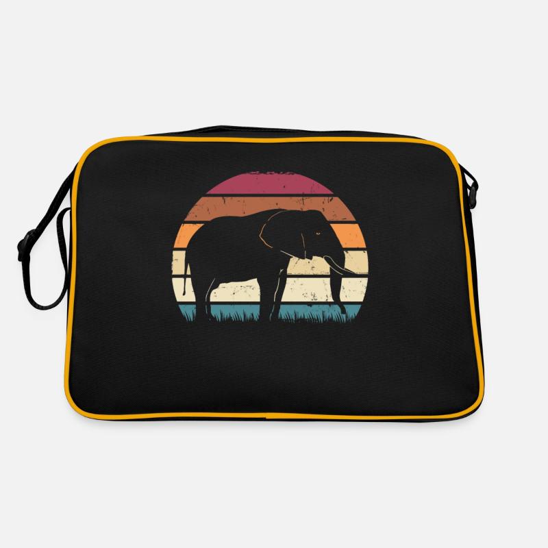Elefant Tier Retro Tasche