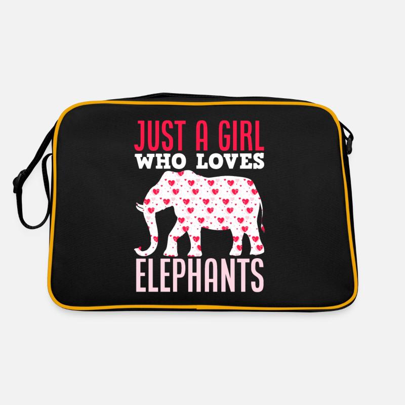 Elephant Hearts Girl Retro Bag