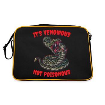 Son cadeau venimeux et non venimeux pour les serpents - Sac Retro - noir/or - Dos
