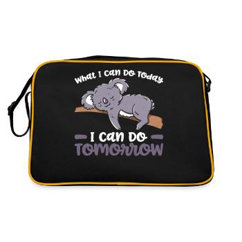 Koala Mode on Lifestyle Spirit Animal Zookeepers - Retro Bag - black/gold - Back