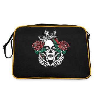 Vêtements gothiques Emo Styles Gothique Squelette Guerrier - Sac Retro - noir/or - Dos