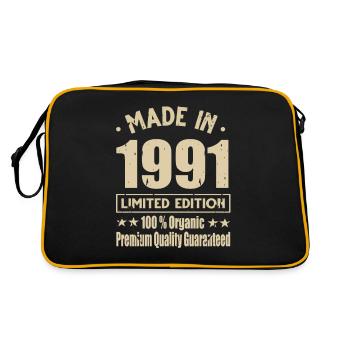 Fabriqué en 1991 Vintage Retro Limited Edition - Sac Retro - noir/or - Dos