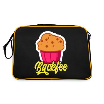 Fée de la boulangerie Drôle Boulanger Cadeau - Sac Retro - noir/or - Dos