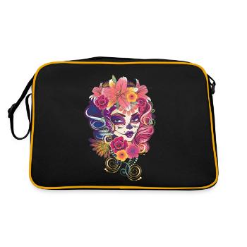 La Catrina Jour du Crâne de Sucre Mort - Sac Retro - noir/or - Dos