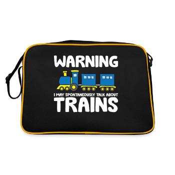 L’avertissement peut parler spontanément des trains - Sac Retro - noir/or - Dos