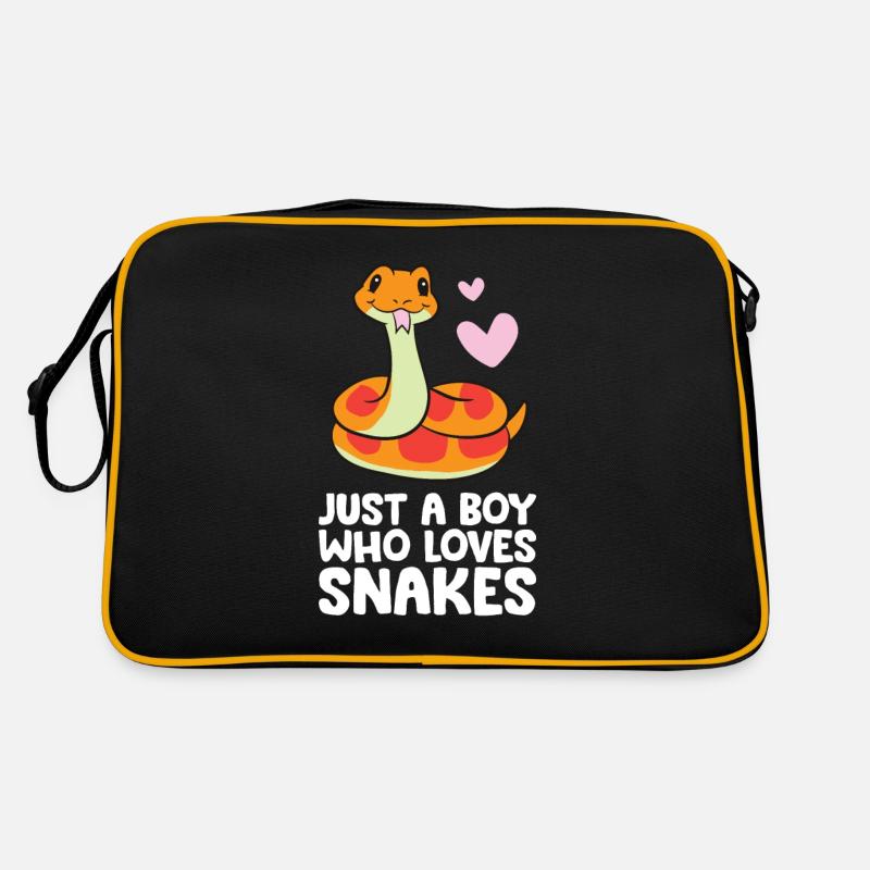 Juste un garçon qui aime les serpents Serpent mignon Sac Retro