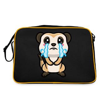 Meerkats Animal lovers Meerkat lovers - Retro Bag - black/gold - Back