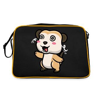 Meerkats Animal lovers Meerkat lovers - Retro Bag - black/gold - Back