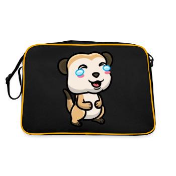 Meerkats Animal lovers Meerkat lovers - Retro Bag - black/gold - Back