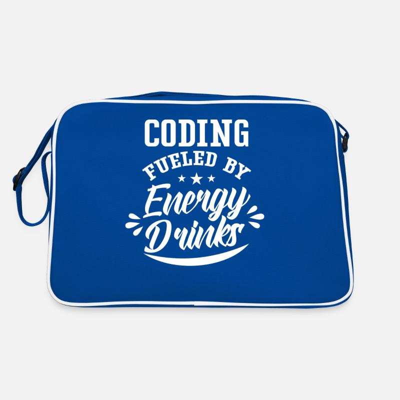 Programmieren Mit Energydrinks Code Coding Coder Retro Tasche