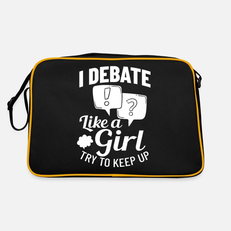 Debate Political Discussion Debate Argument Retro Bag
