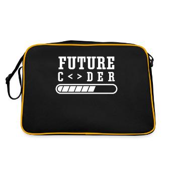 Future Coder Programmer Coding Code - Retro Bag - black/gold - Back