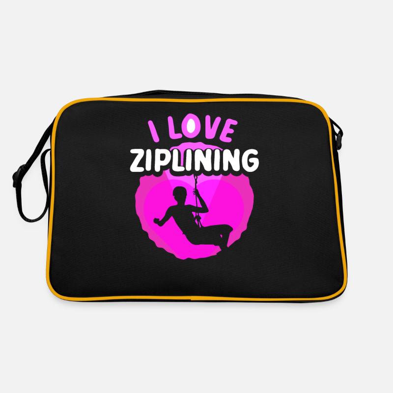 I love ziplining sport zipline zip line Retro Bag