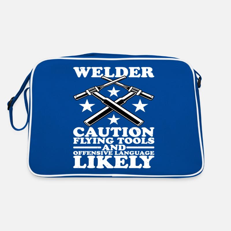 Welder, Flying Tools And Offensive Language 2 Retro Tasche