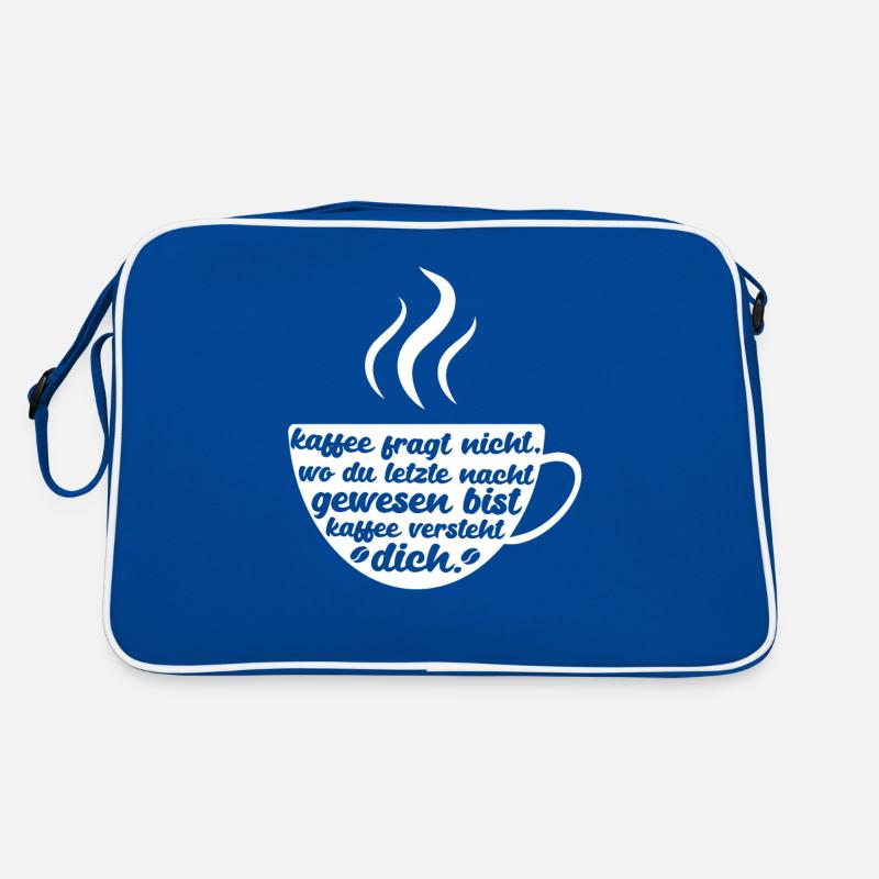 Kaffee Fragt Nicht Retro Tasche
