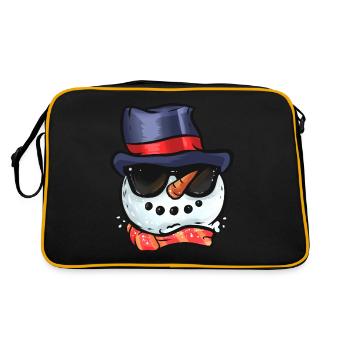 Frosty The Snowman With Sunglasses Party - Retro Bag - black/gold - Back