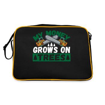 My Money Grows On Trees Arborist Lumberjack - Retro Bag - black/gold - Back