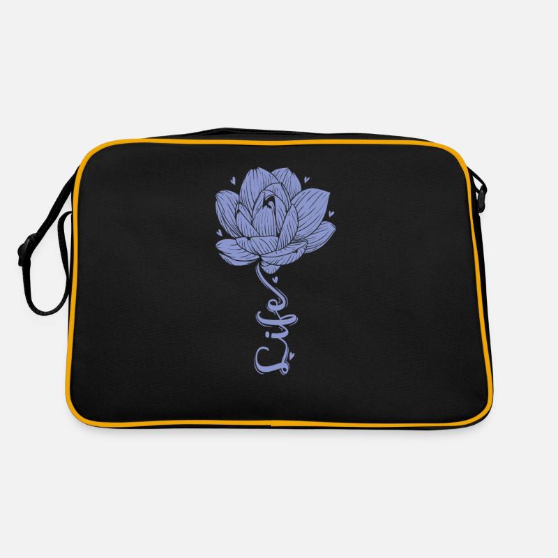 Lotus Flower Life comme fleur de tige Sac Retro