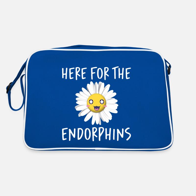 Here For The Endorphins Retro Tasche