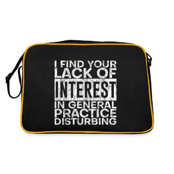 Votre manque d’intérêt pour la pratique est troublant 2 - Sac Retro - noir/or - Dos