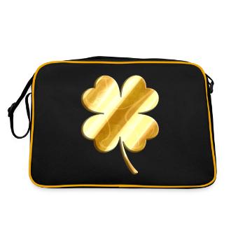 Trèfle d’or pour la Saint-Patrick - Sac Retro - noir/or - Dos