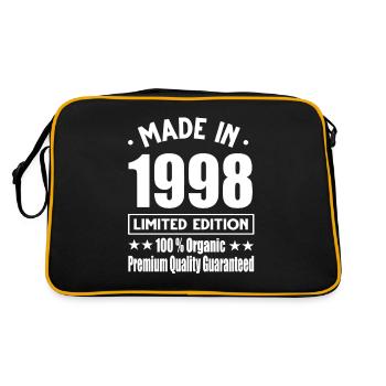 Fabriqué en 1998 Vintage Retro Limited Edition - Sac Retro - noir/or - Dos