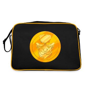 Une pièce de monnaie avec un lutin pour la Saint-Patrick - Sac Retro - noir/or - Dos