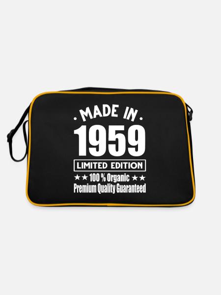 Fabriqué en 1959 Vintage Retro Limited Edition - Sac Retro - noir/or - Dos