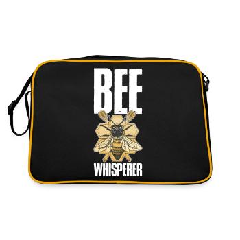Bee Whisperer Bees Gift - Retro Bag - black/gold - Back