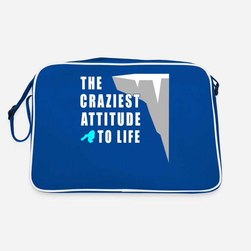 The craziest feeling cliff jumping Retro Bag