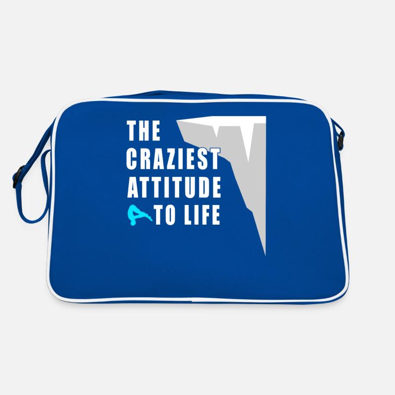The craziest feeling cliff jumping Retro Bag