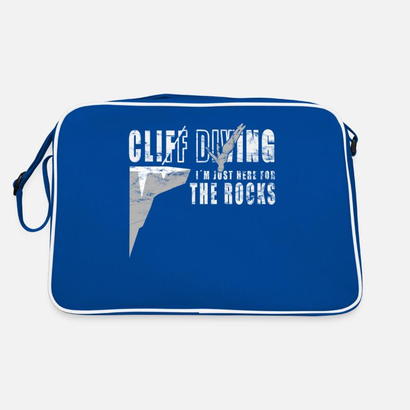Here for the Rocks - Klippenspringen Retro Tasche