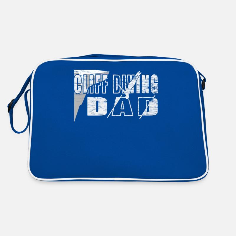 Cliff diving dad - Cliff jumping Retro Bag