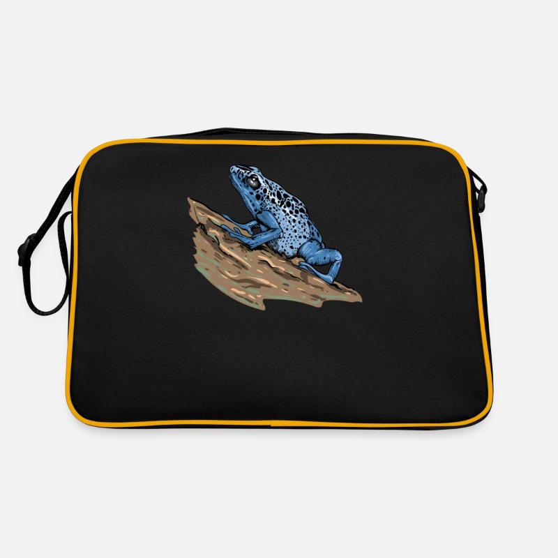 Poison Dart Frog I Toad Frog Motif for Amphibians Retro Bag