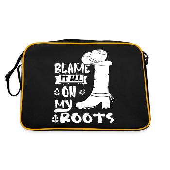 Blame it all on my roots Cowboy Western Boots - Retro Bag - black/gold - Back