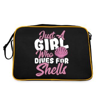 Juste une fille qui plonge pour des coquilles saint-jacques - Sac Retro - noir/or - Dos